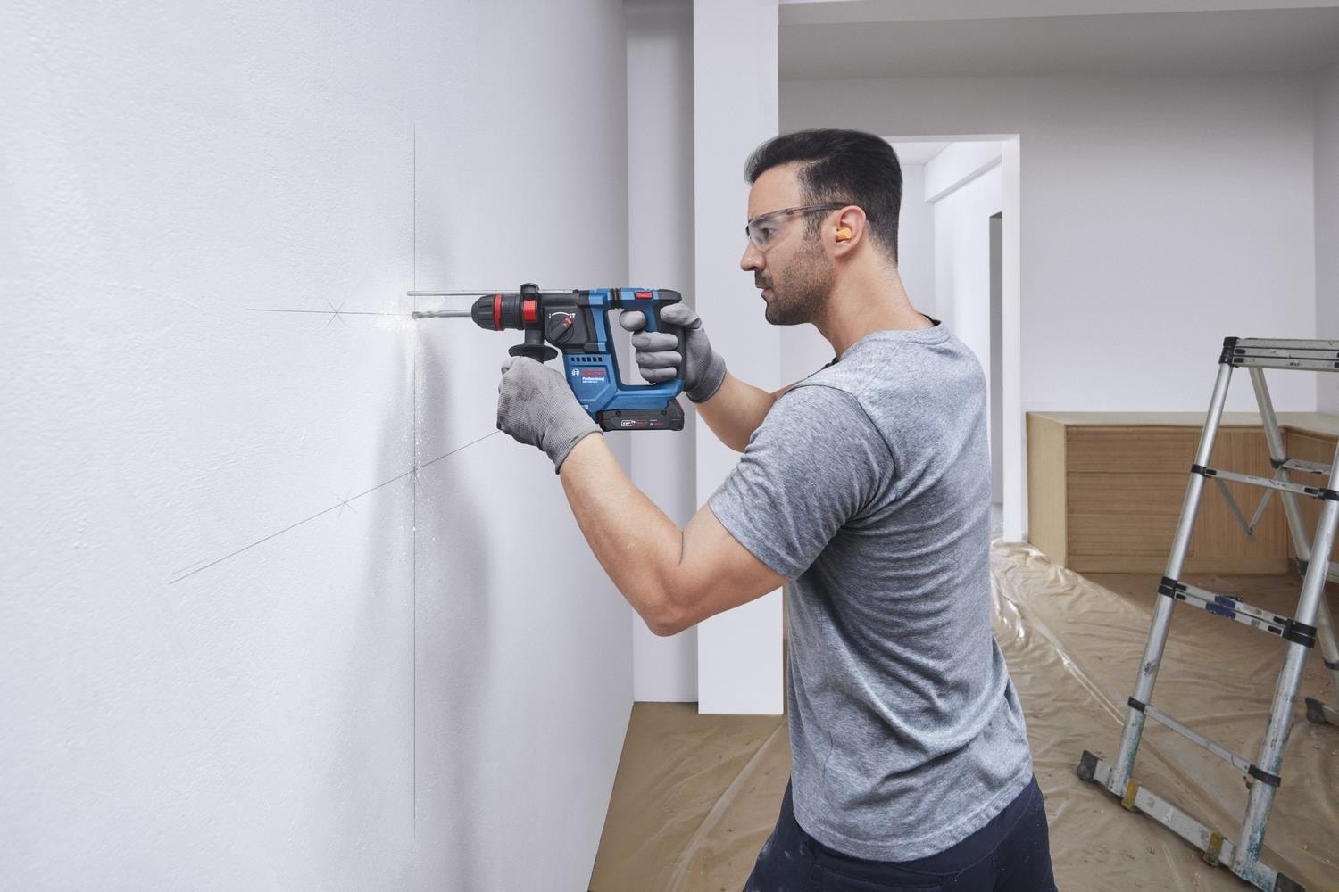 BOSCH Gbh 18V-18X One Chuck Akülü Kırıcı Delici Solo