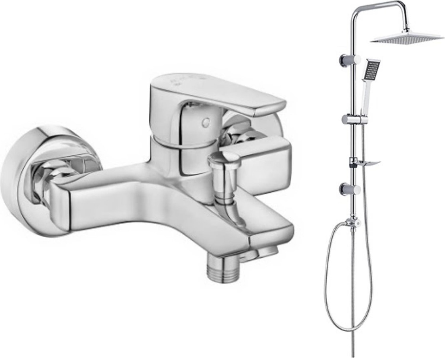 Eca Niobe Banyo Bataryası Tema Quadro Tepe Duş Takım 2'li Set