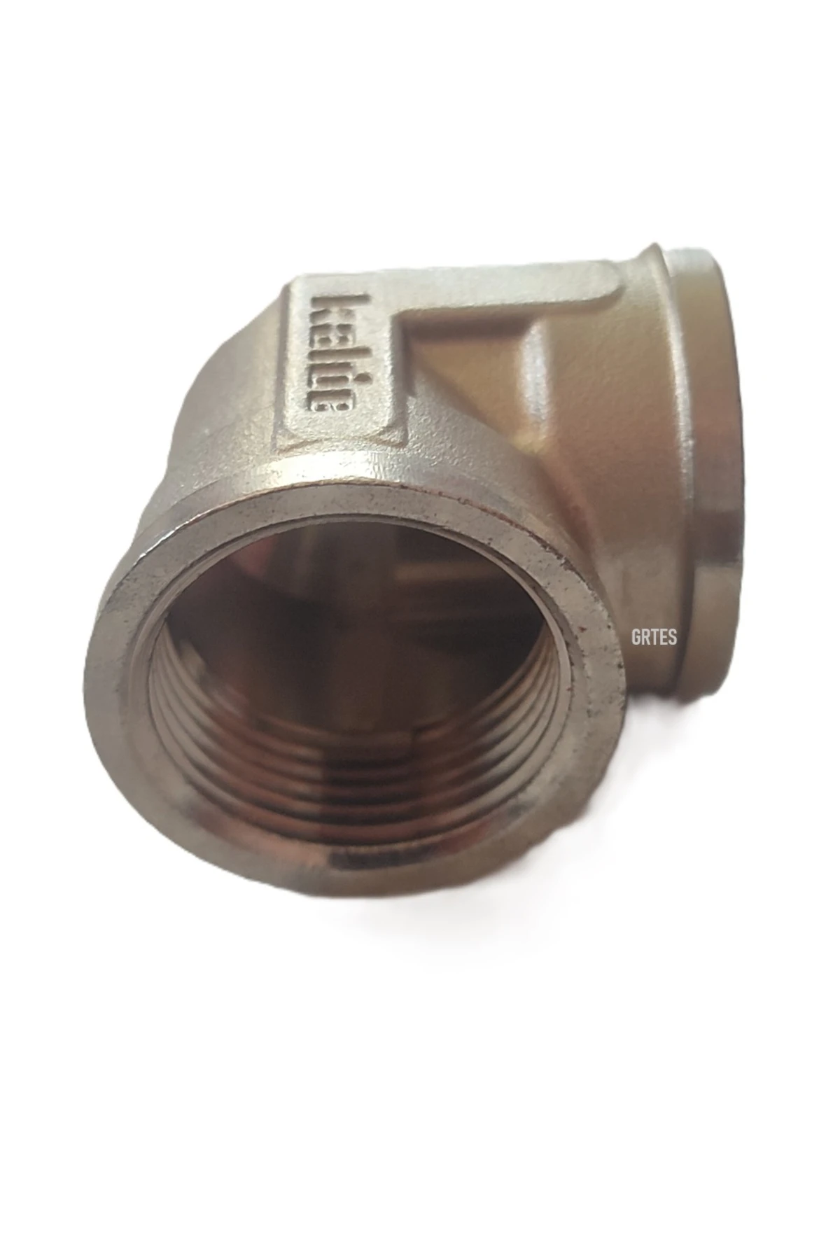 (10'lu Paket) 1" Dn25 Sarı/Krom Dirsek İç Dişli (Dişi) - Brass İnternal Thread Elbow