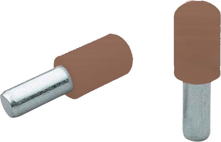 1807-1 Plastik Başlı Metal Raf Pimi Kahve (25 Adet)