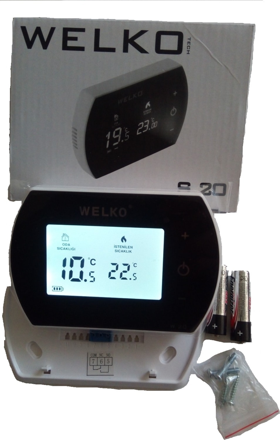 Kablolu Dijital Oda Termostatı W20 S20