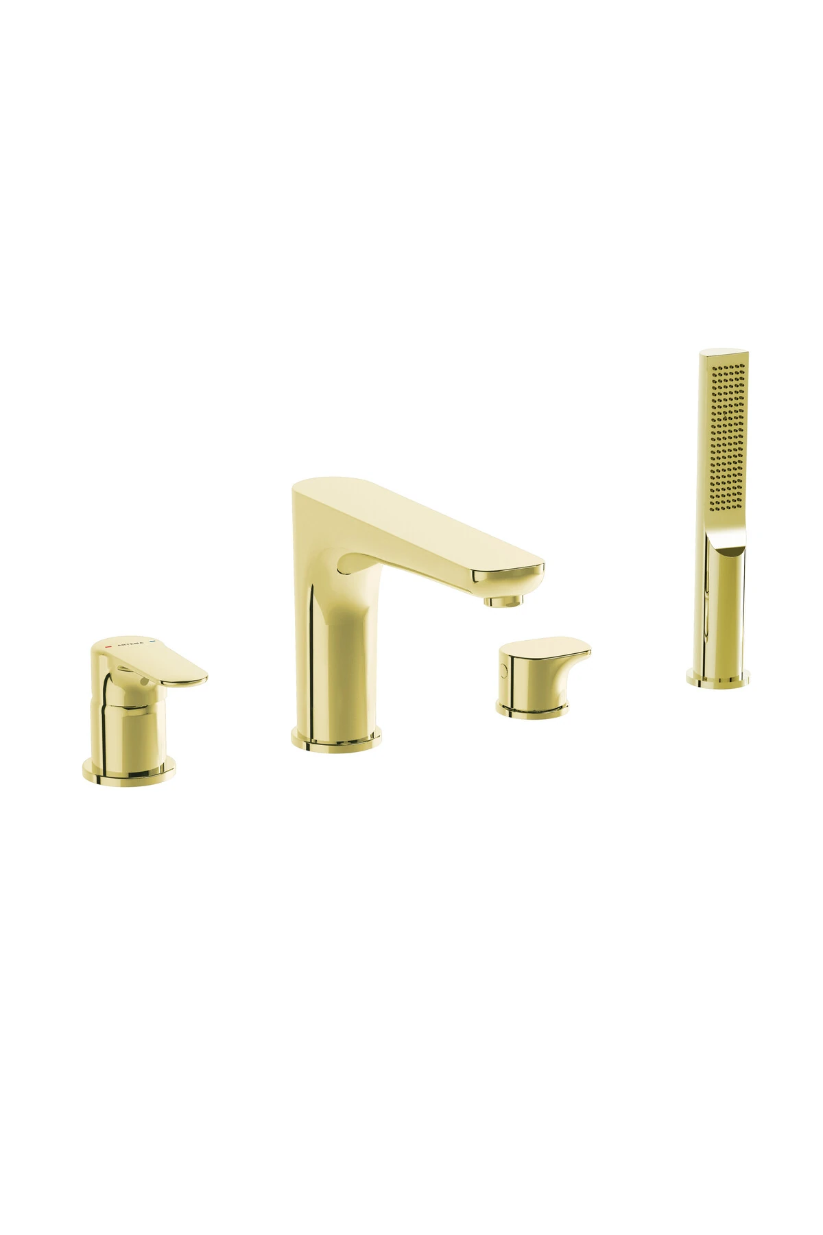 Root Round A4274374 Küvet Bataryası, 4 Delikli, Soft Altın