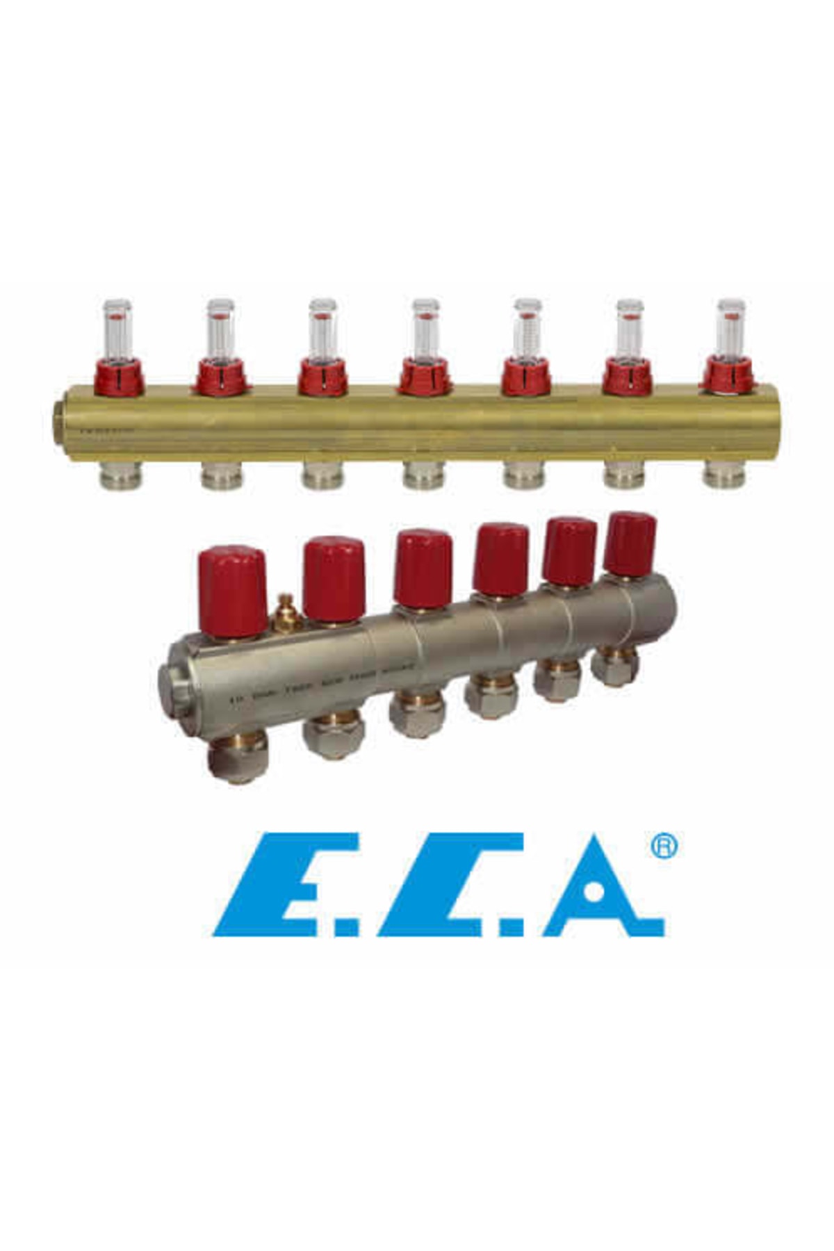 Döşemeden Isıtma Debimetreli Kollektör Seti-8 Li