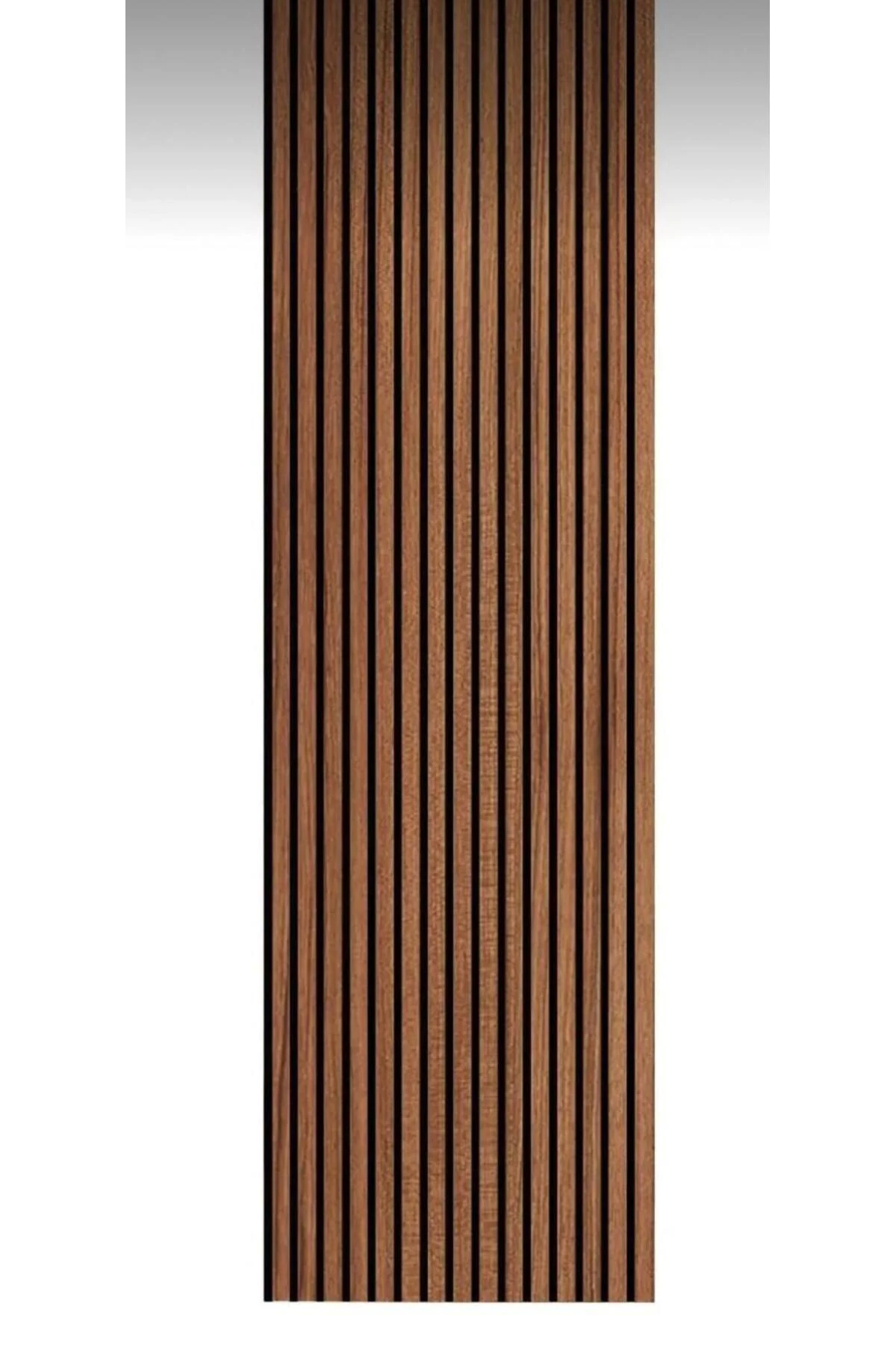 60x275 Cm Ceviz Plus Akustik Duvar Paneli / Mdf /4 Mm Keçe/ 8mm Çıta