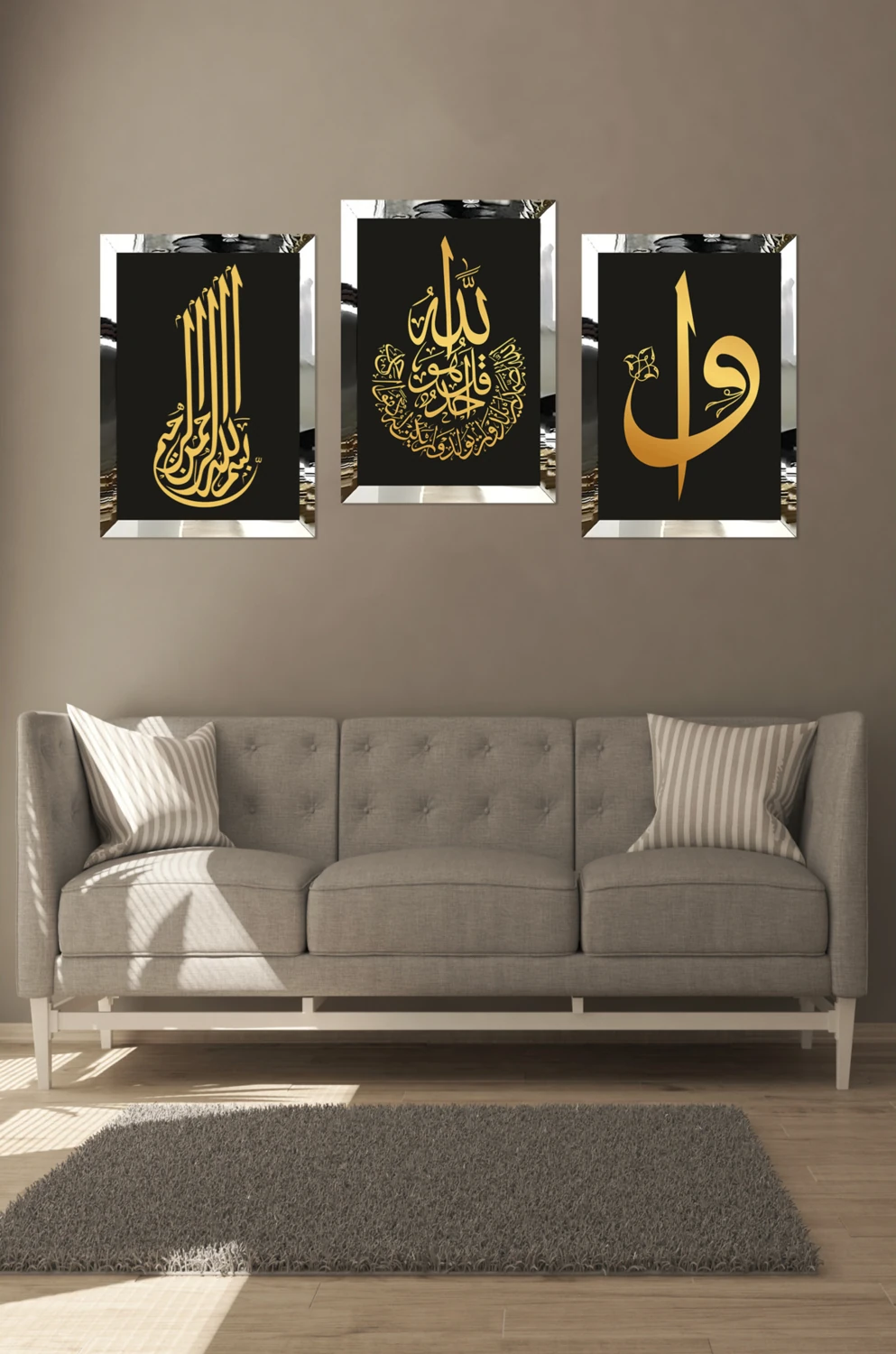 Notpa Islami 3'lü Tablo Pileksi Kenar 21X30 30 cm