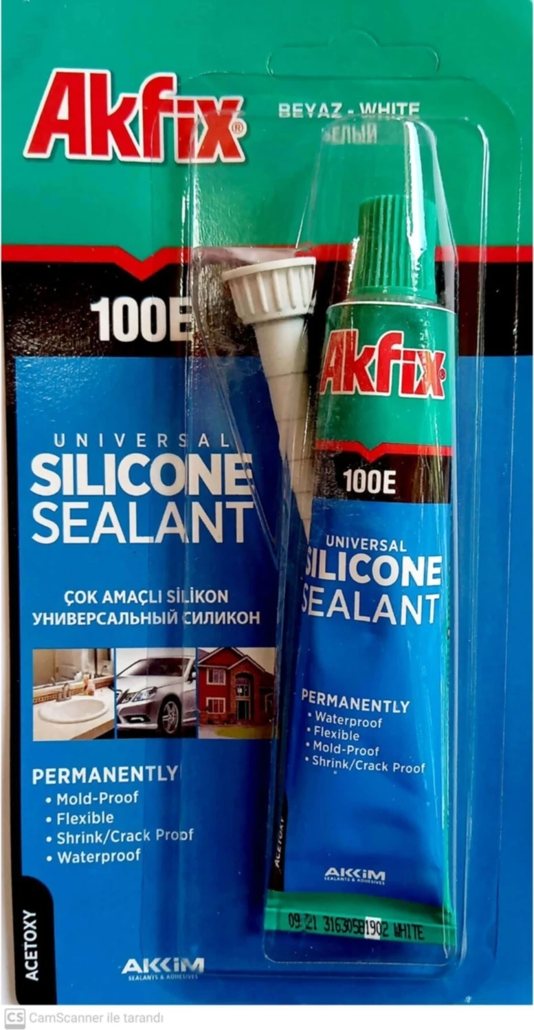 Tüp Silikon Beyaz 50 gr