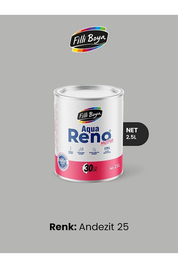 Aqua Reno Mutfak 2.5 Lt Andezit 25