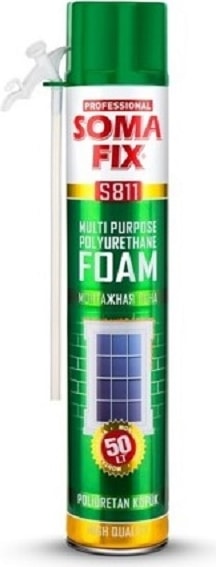 750 ml - 850 Gr Poliüretan Köpük Tam Gramajlı Çelik Kapı Pencere Izolasyon Montaj Dolgu Pu Köpük