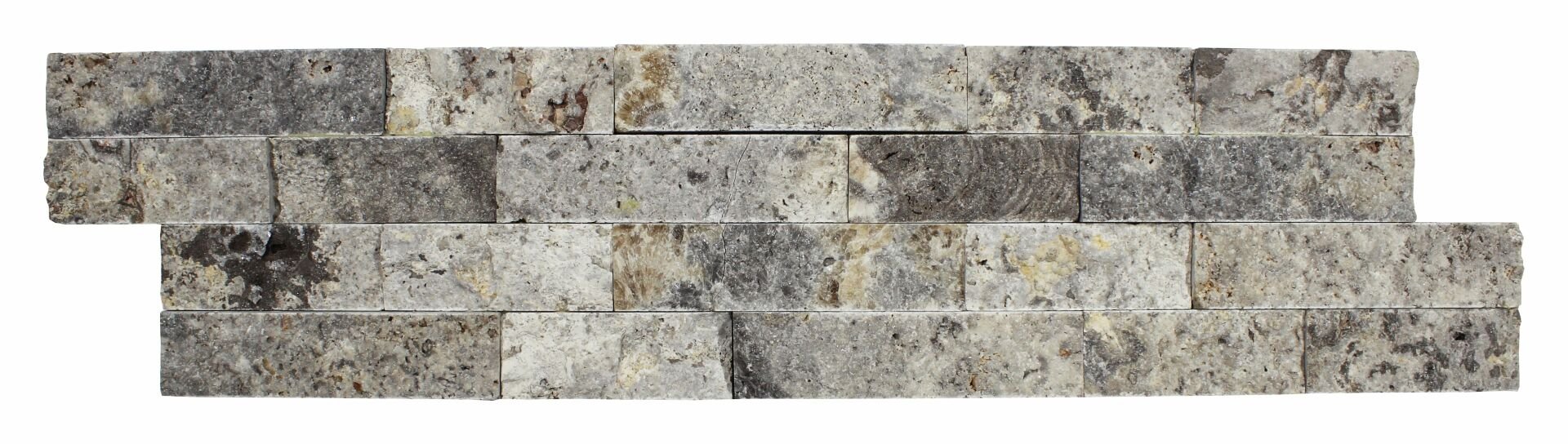 Ledger Panel Silver Traverten Patlatma Mozaik