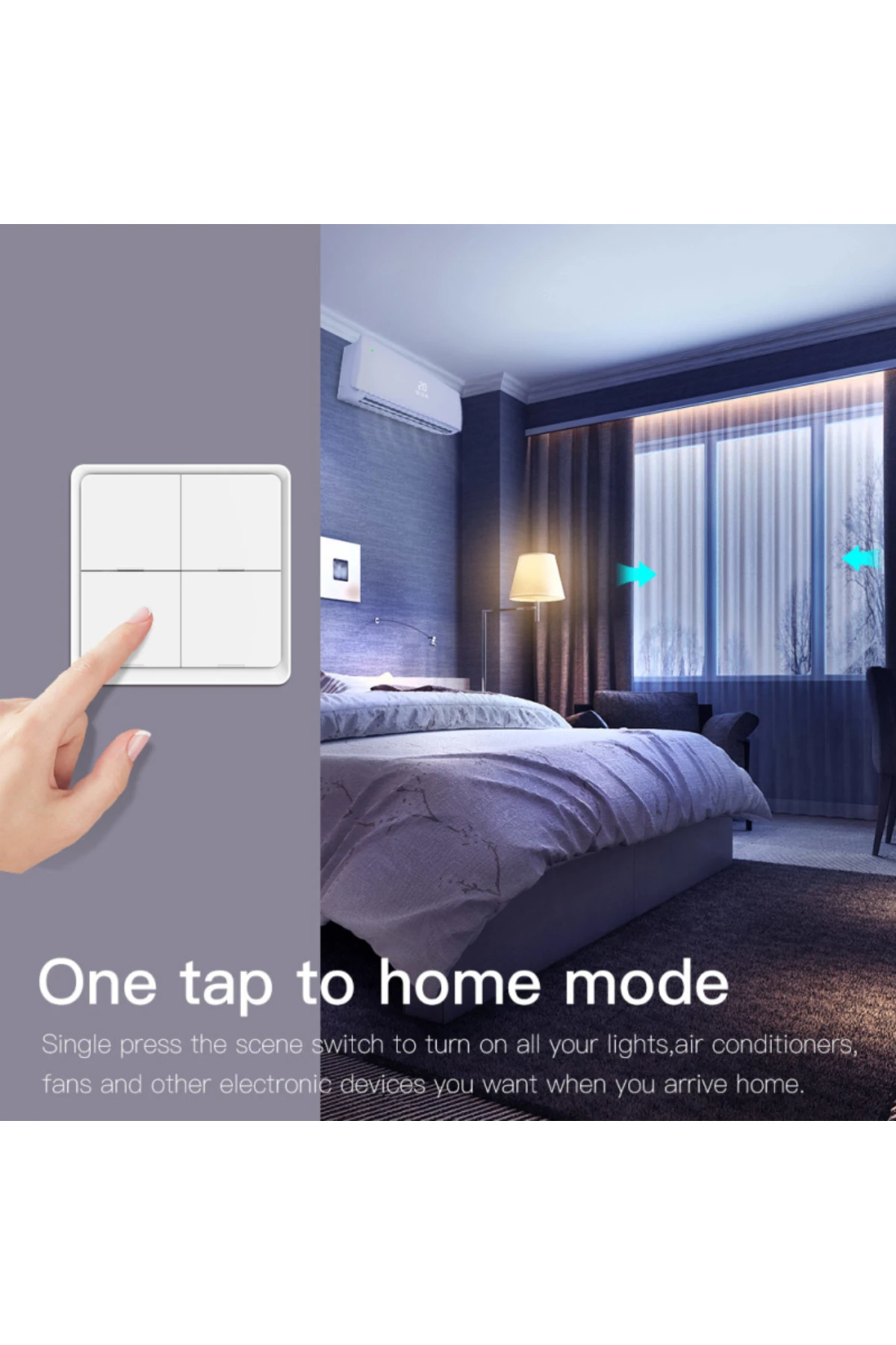 Tuya ZigBee Akıllı Sahne Anahtarı 4 Çeteli 12 Sahne Anahtarı Basmalı Düğme Kontrol Cihazı Akıllı...