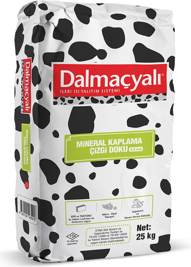 Dalmaçyalı Mineral Kaplama - Çizgi Doku 3.0 mm 25 Kg