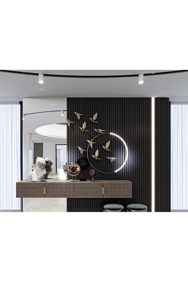 Antalya Yıldız Duvar Lambri Profili Lb 3771 Soft Touch Siyah
