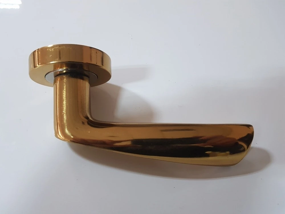 Çelik Kapı Kolu Rozetli Turna Albrifin Saten Sağ