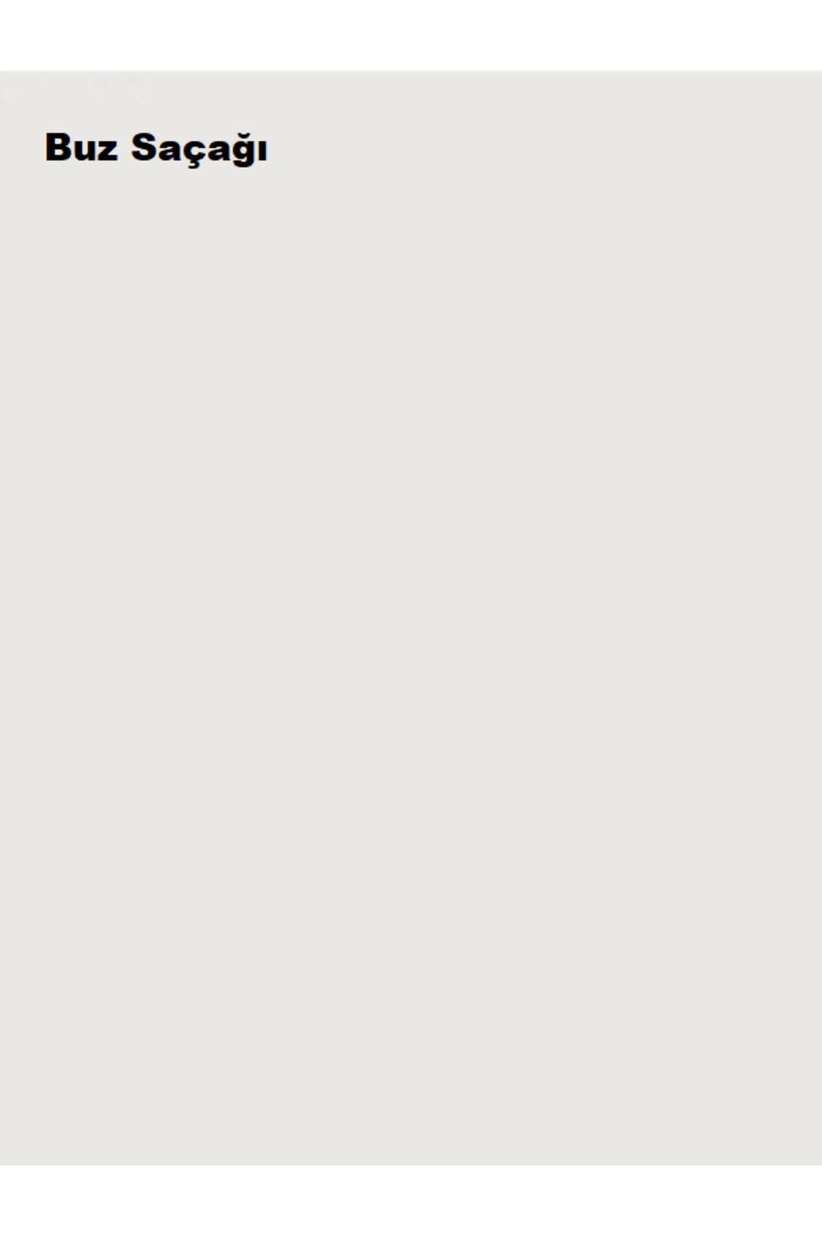 Silikonlu Özel Mat Buz Saçağı 0,75 Lt (1 KG)