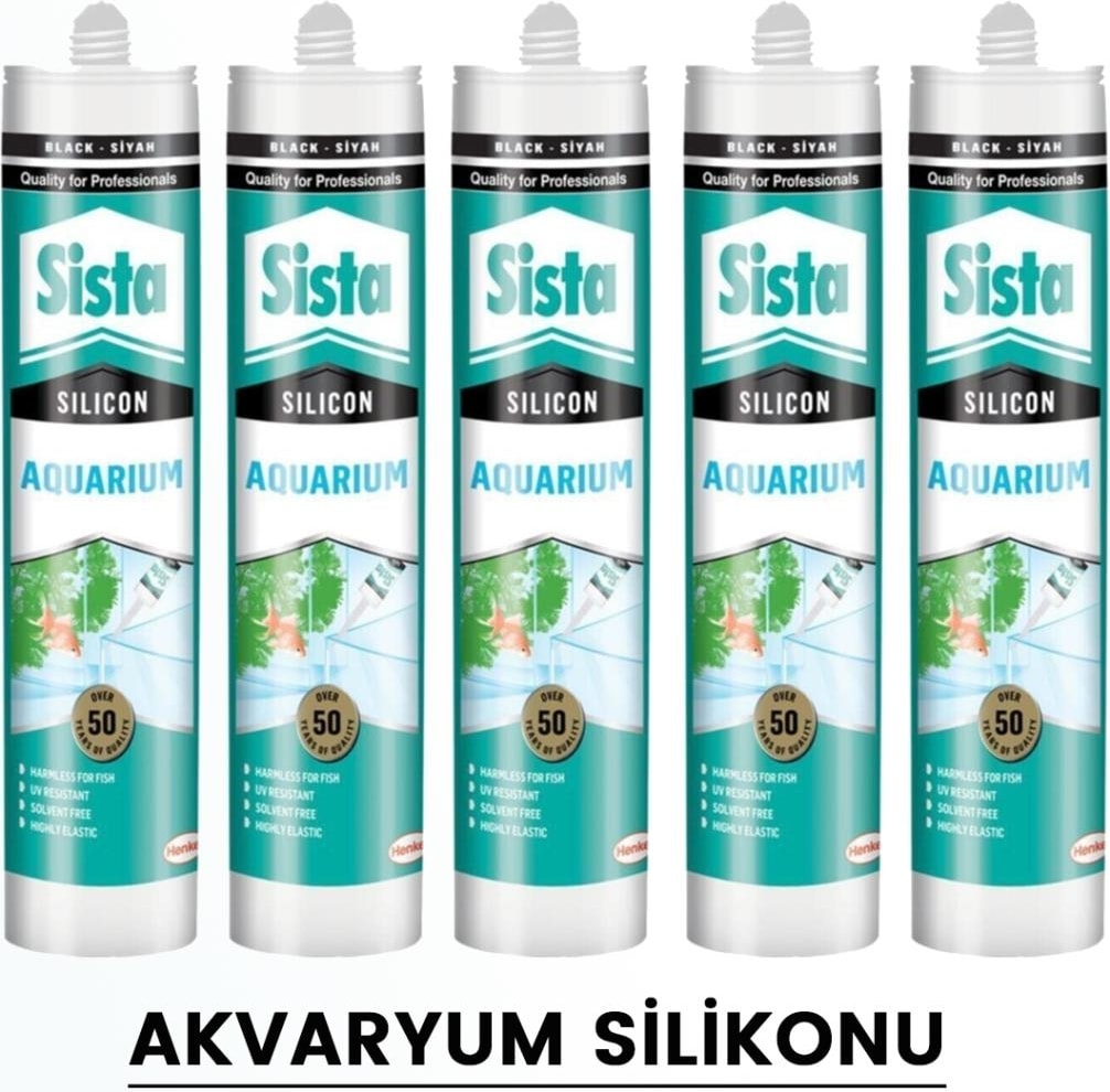 Sista Şeffaf Akvaryum Silikonu 310 ml  (5 Adet)