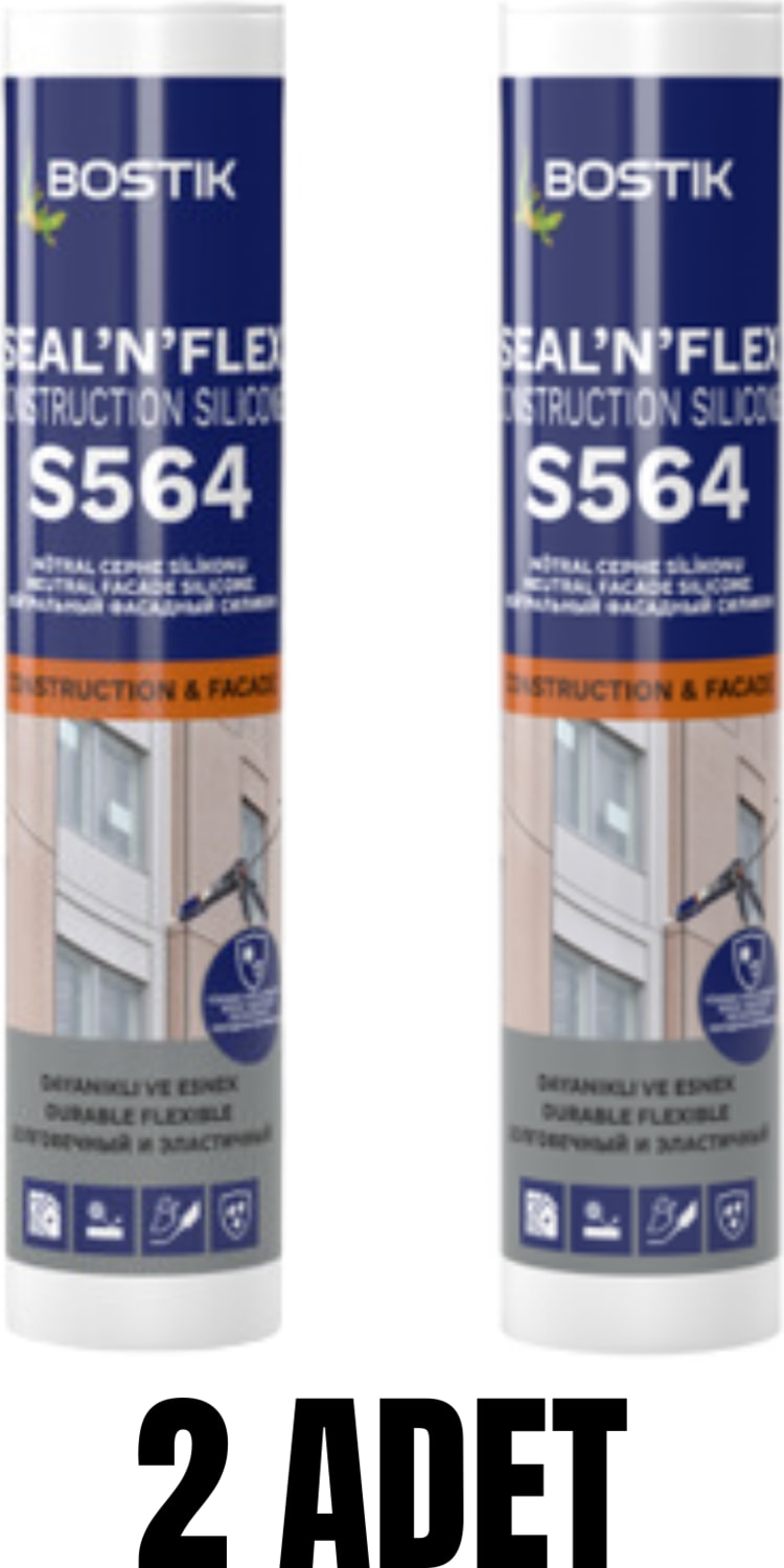 S564 Nötral Cephe Silikonu Beyaz x2 Adet