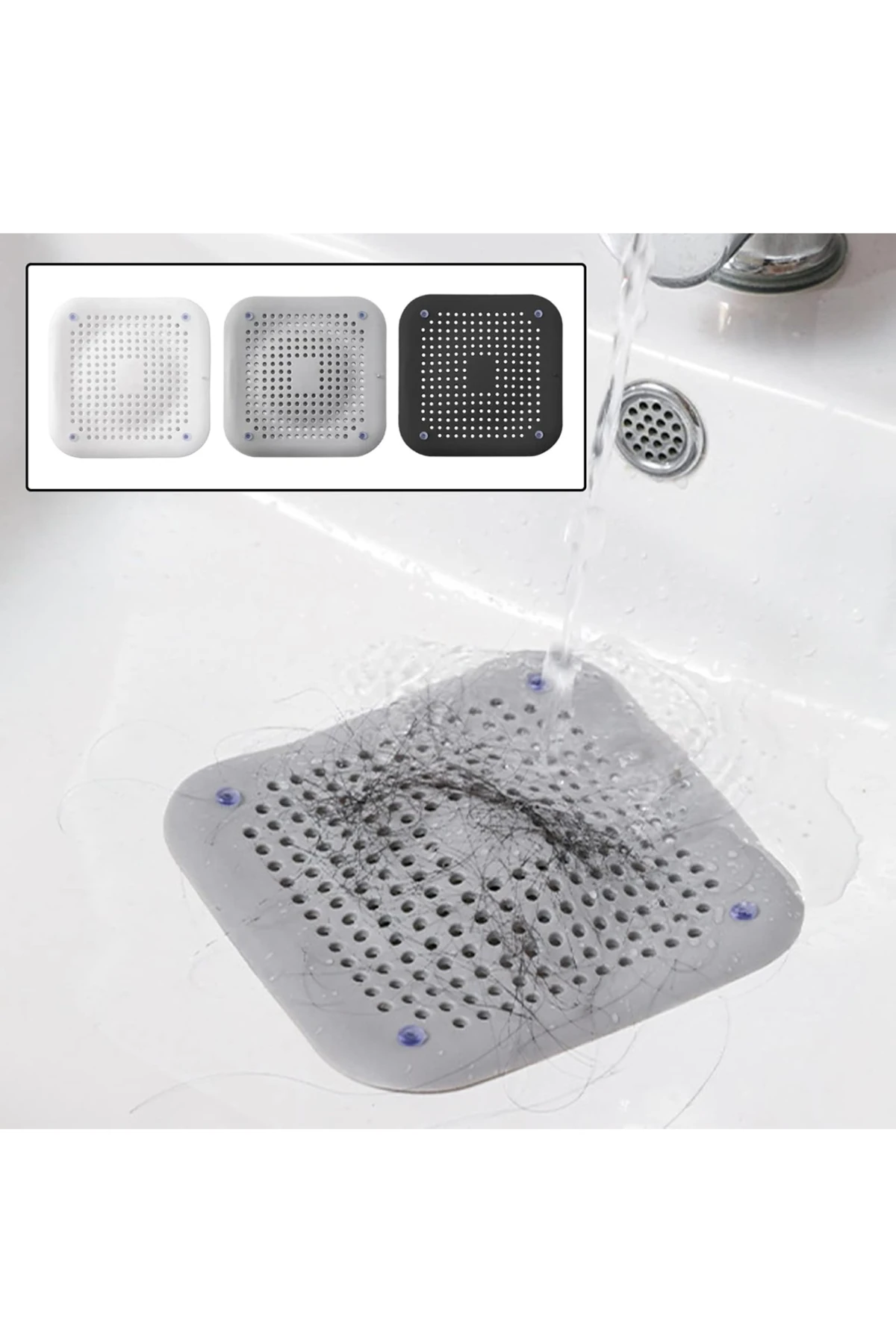 Lavabo Küvet Gider Filtresi Silikon Mutfak Lavabo Banyo , Küvet Drenaj Süzgeci