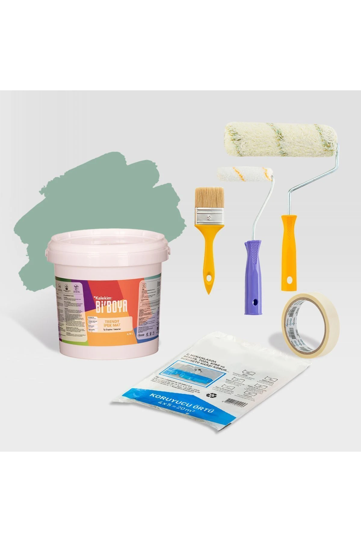 Tek Duvar Boyama Seti Çağla