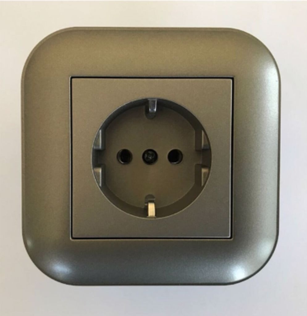 Loft Antrasit Topraklı Priz