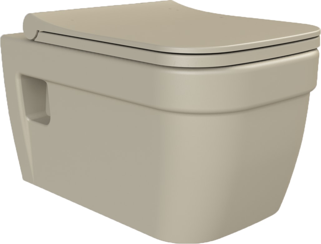 Mat Kapuçino Noura Asma Klozet + Yavaş Kapanır Uf