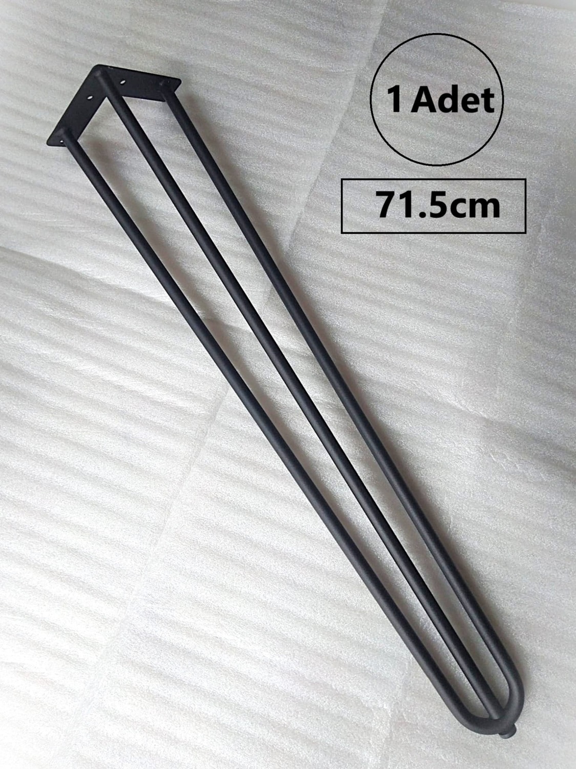 1 ADET-Metal Firkete Ayak-Siyah Renk-MFA1