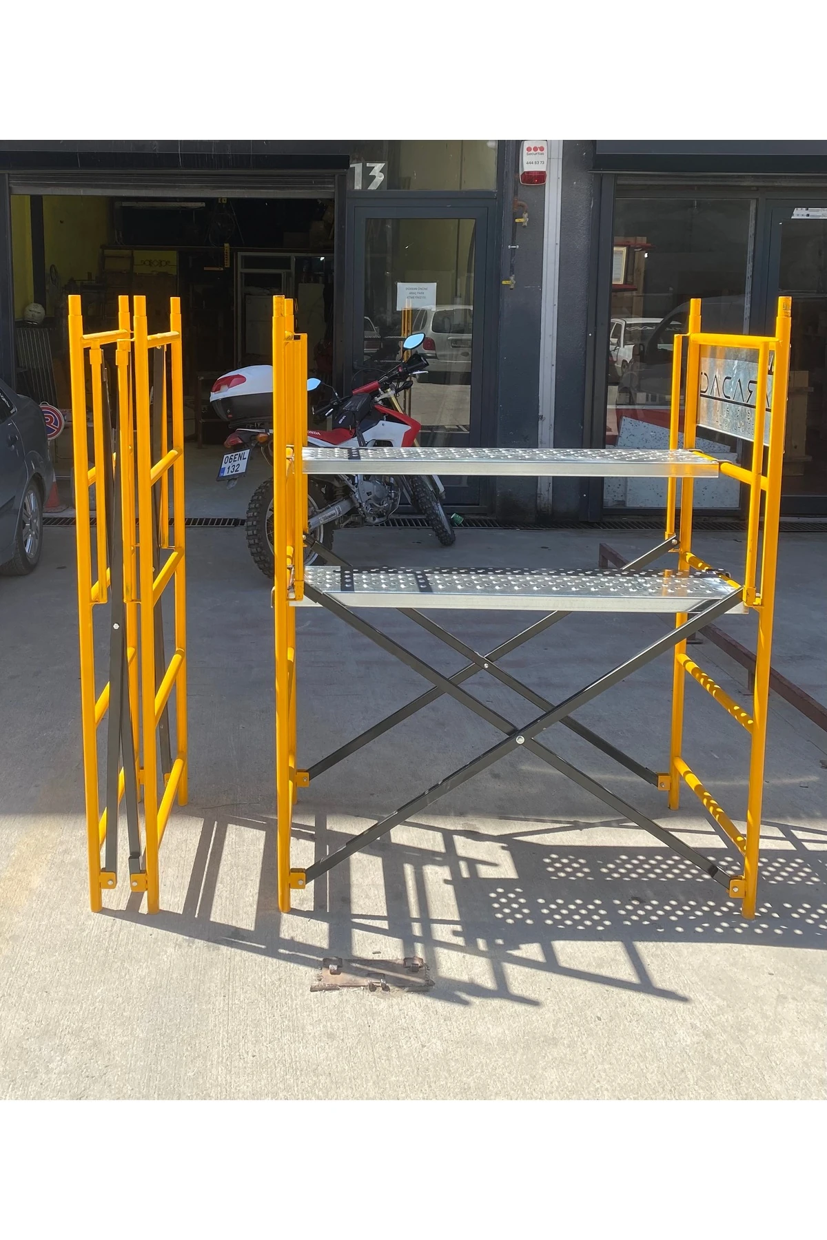 Katlanabilir mobil iskele inşaat merdiven