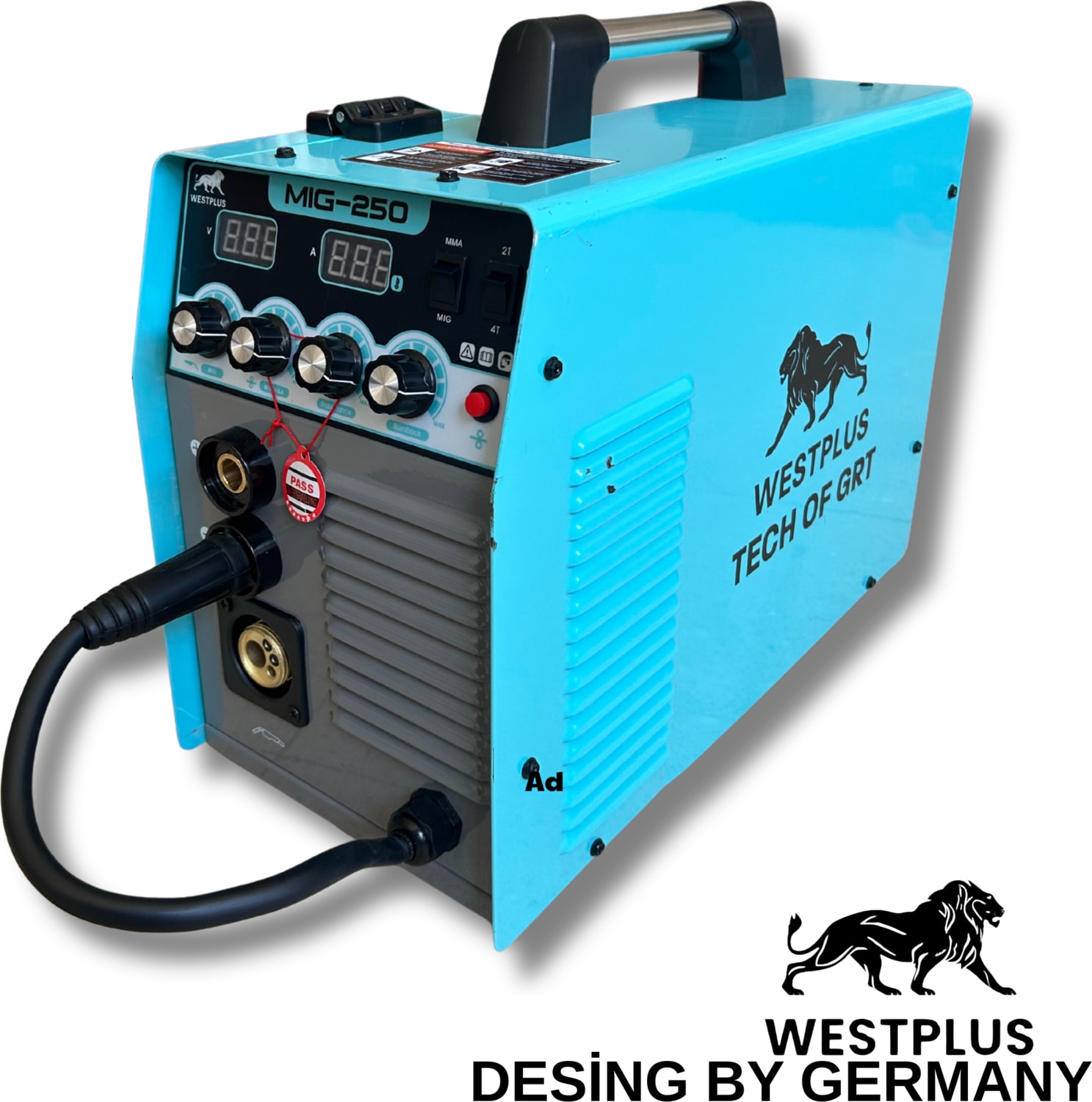 MİG250 Çok Fonksiyonlu Inverter Gazaltı Kaynak Makinesi Tam Profesyonel