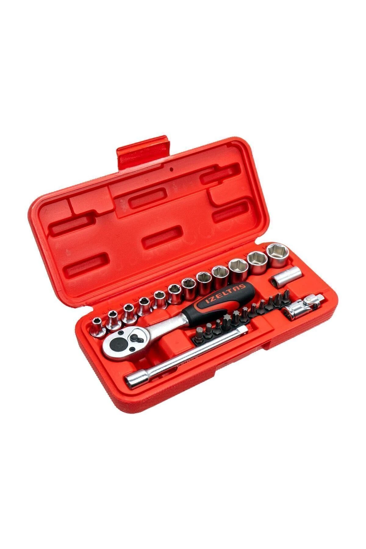 1/4 Altı Köşe Lokma Anahtar Ve Bits Set 27 Parça