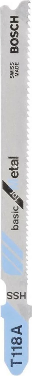 BOSCH T 118 A Basic Metal Dekupaj Testere Bıçağı (Adetli)