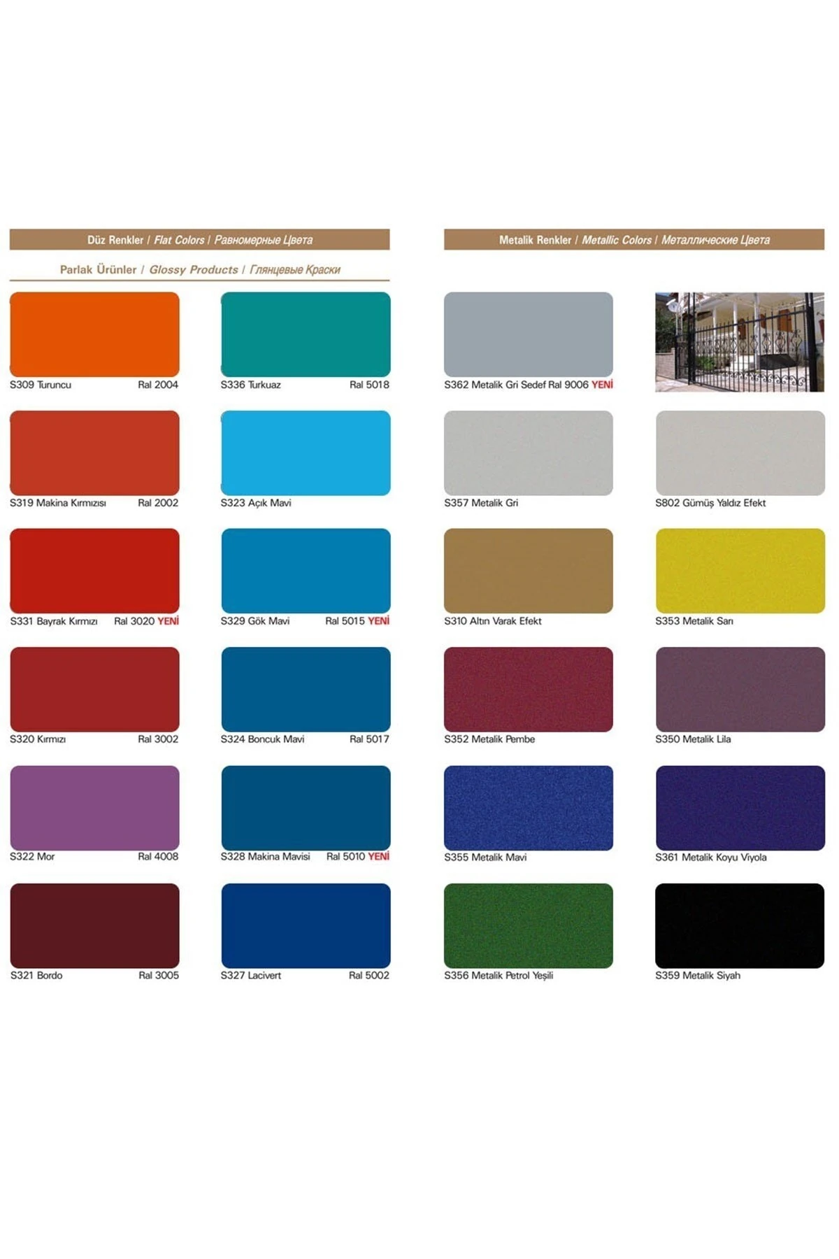 Akrilik Sprey Boya Ca318 Oksit Sarı Ral 8001 400 Ml