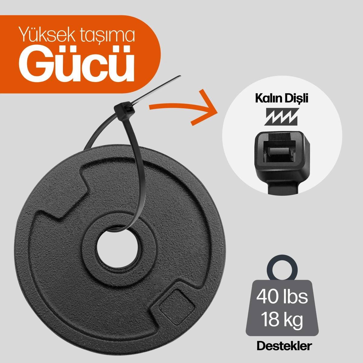 Kablo Bağı 3,6x200 mm 100'lü Paket Çok Amaçlı Kablo Bağları, 20 cm Premium Kalite Siyah Kablo Klipsi, Plastik Kelepçe
