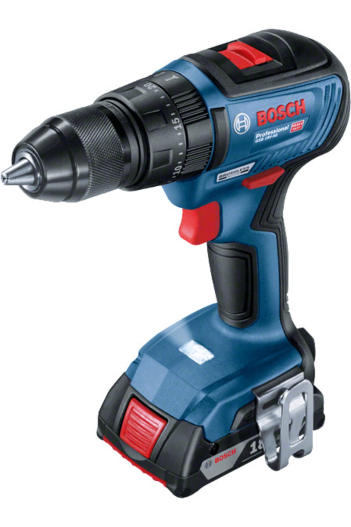 BOSCH Akülü Darbeli Vidalama Matkabı GSB 18V-50 (2 x 5,0 Ah Akü) - 06019H5101