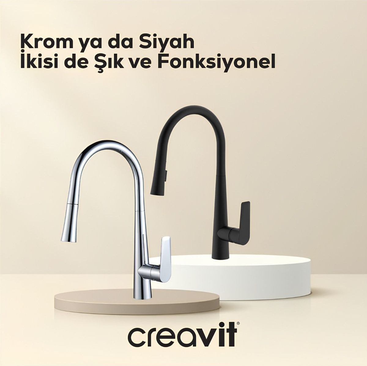 Spiralli Krom Mutfak Bataryası MF8858