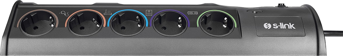 Swapp 3m Kablolu SP10AF 3m 1860 Joule 1.5 mm 1 USB 1 Type-C 2.1A/5V 16A 250V 3680W 10'lu Akım Korumalı Priz
