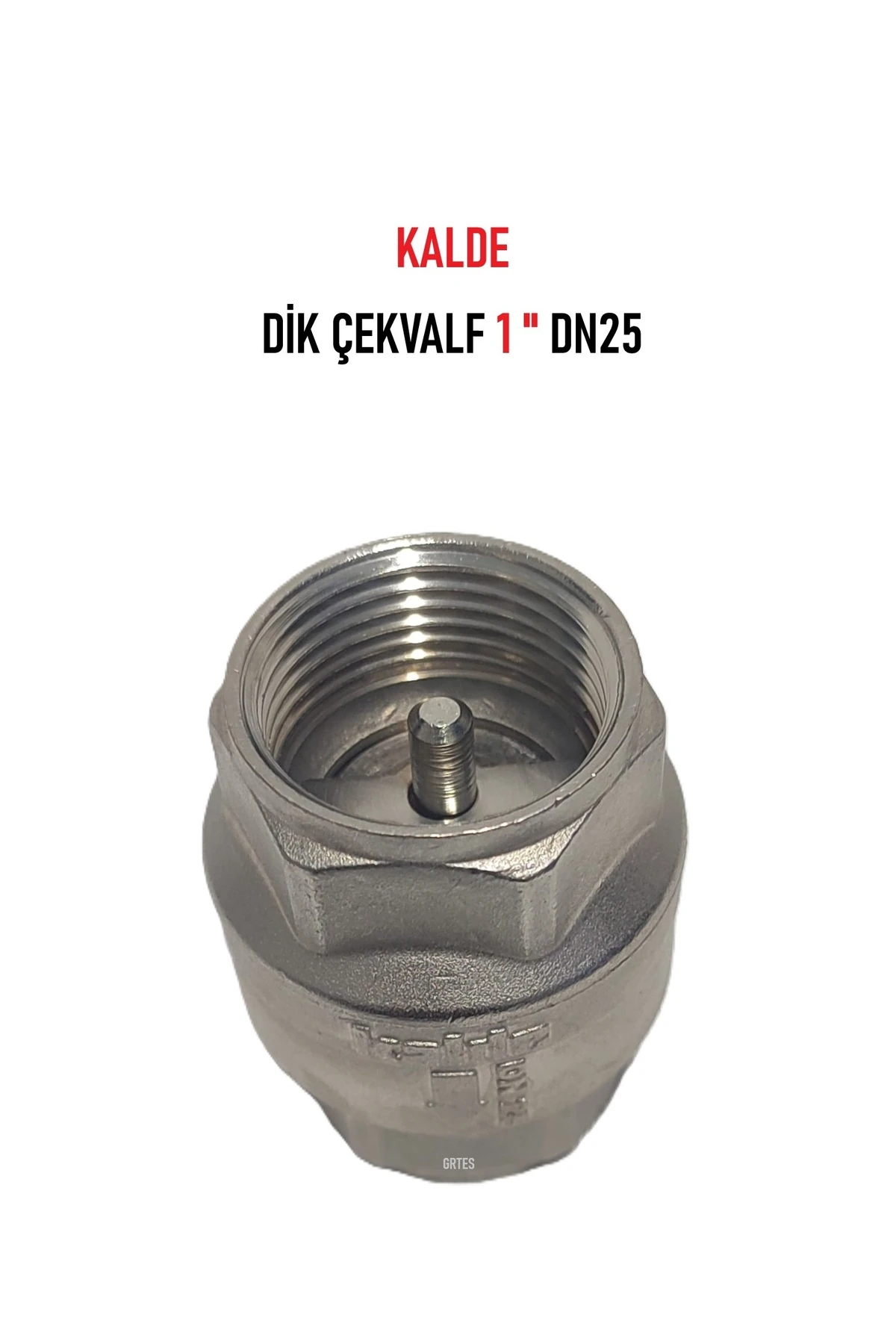 1" Dn25 Sarı/Krom Dik Çekvalf - Vertical Check Valve