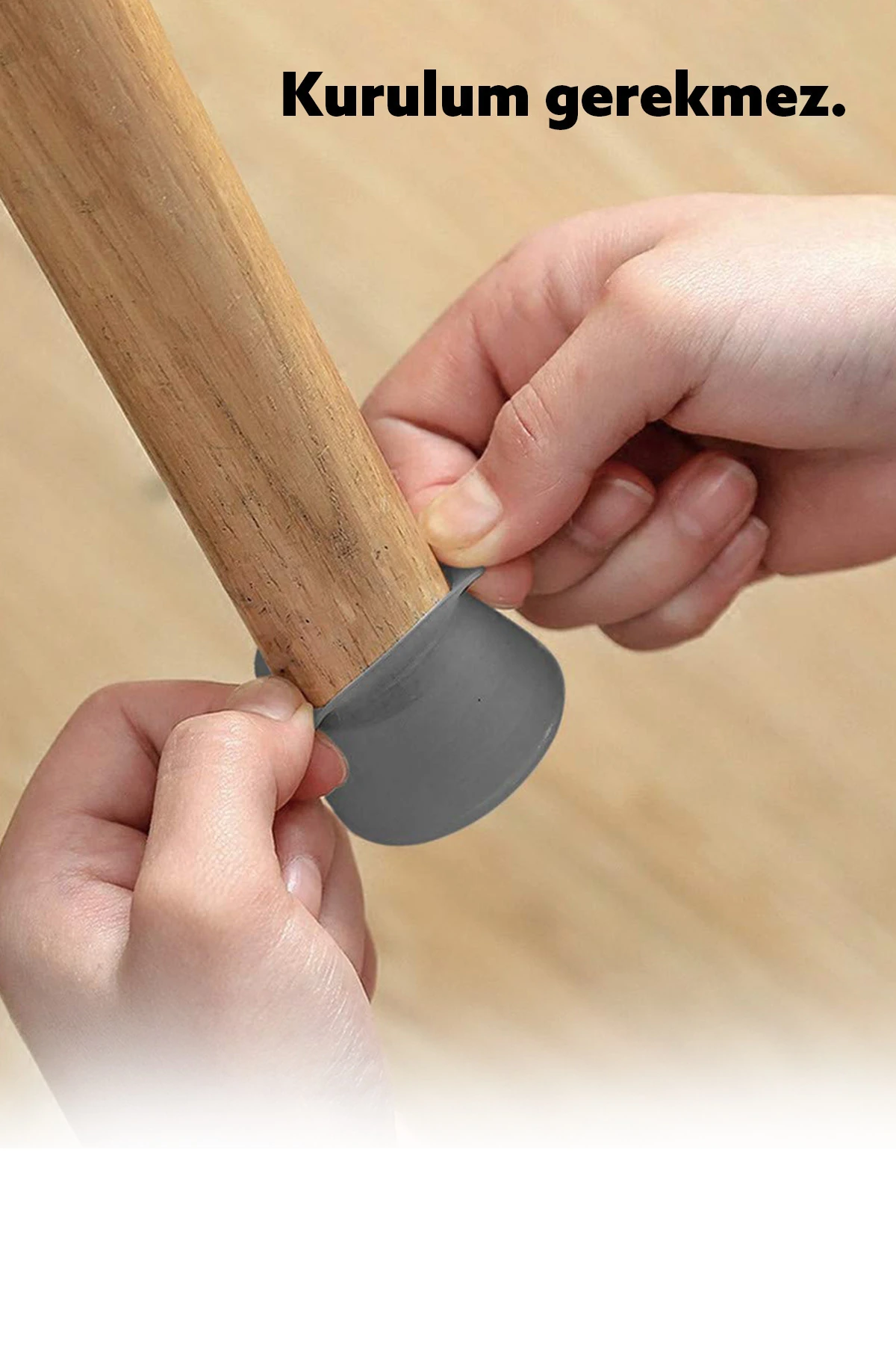 Masa Sandalye Ayak Koruyucu 24'lü Silikon Ev Eşyaları Koruma Aparatı Parke Seramik Çizmez Masa Ayağı