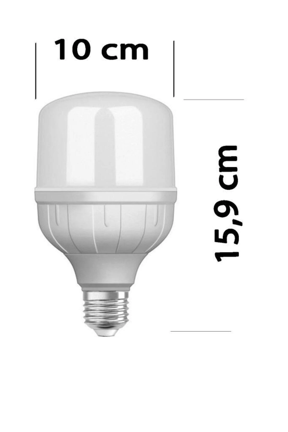 Clt 27w (142W) Led Torch Büyük Led Ampul Sarı 3000k - 15,9 Cm Pazar Esnaf Lambası