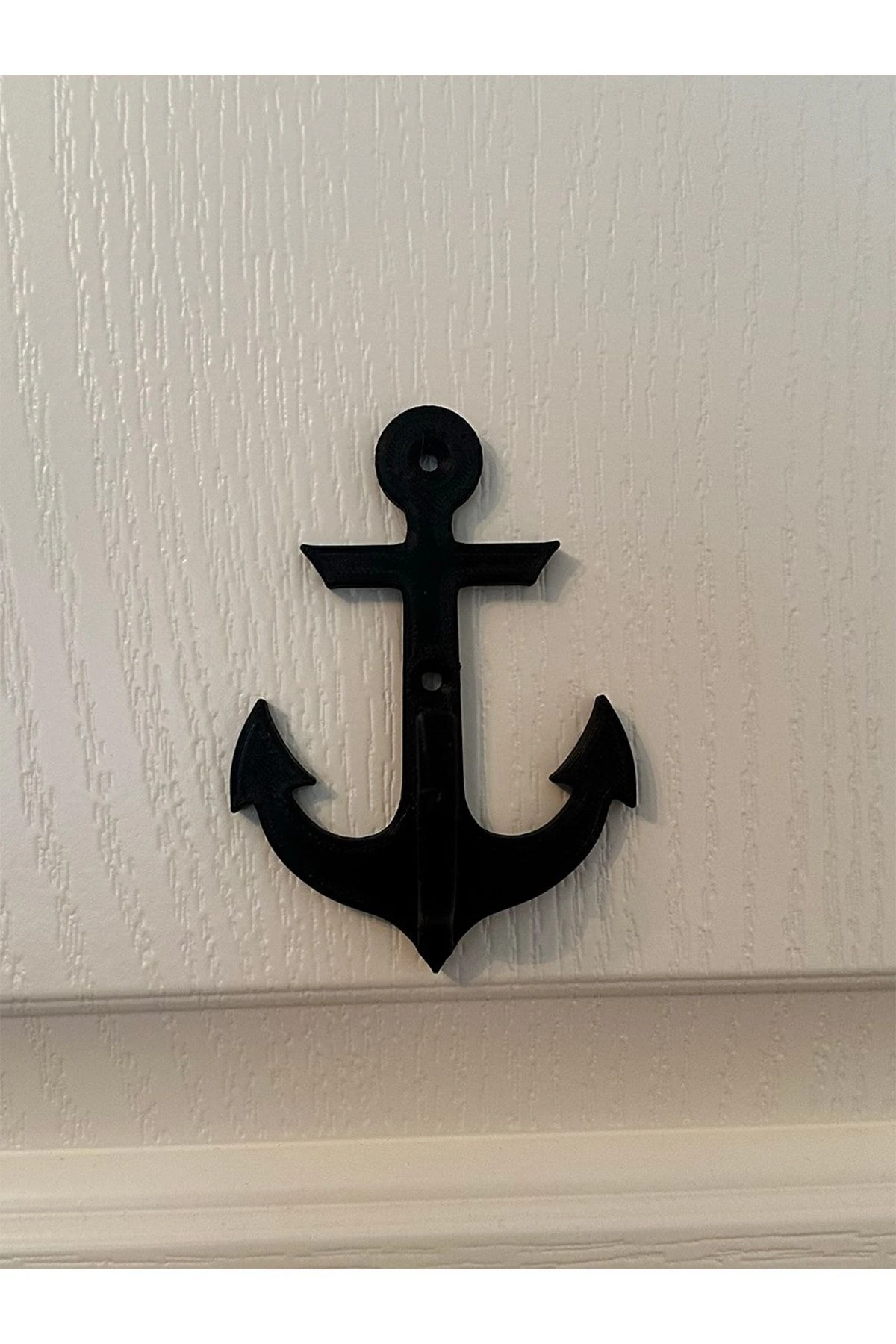 Çapa Model Elbise Vestiyer Duvar Askısı, Duvar Dolap Kapı Askılığı, Sert Plastik