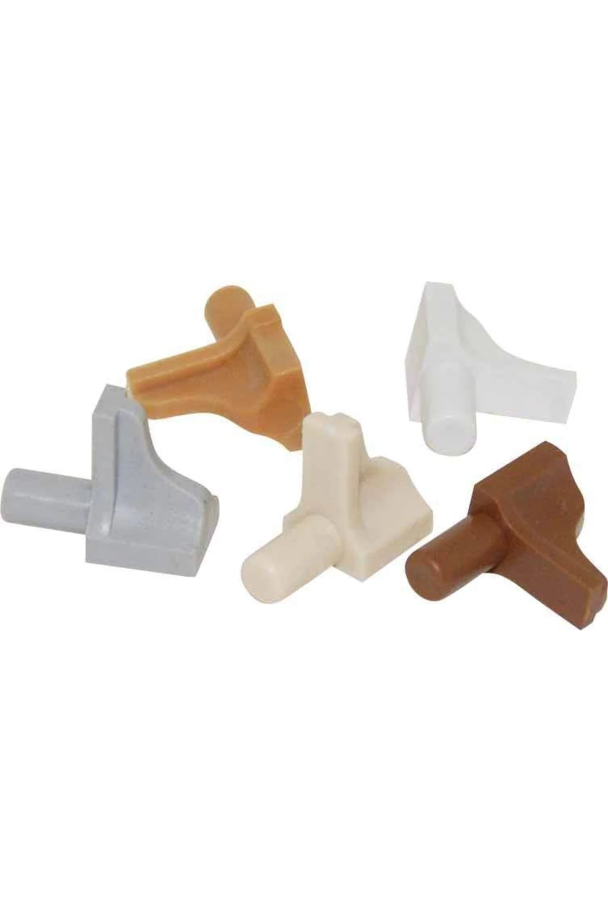 Plastik Raf Pimi Kahve Delik Ölçüsü 5 Mm Kahve Renk 2000 Adet Raf Tutacağı