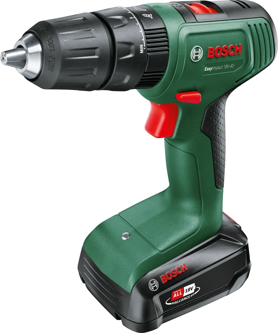 BOSCH Easyımpact 18V-40 1.5AH Çift Akü Darbeli Delme/vidalama + 241 Parça Aksesuar Seti