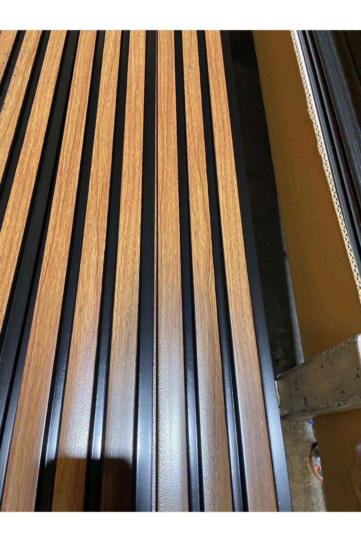 Lambiri ( 5 Adet 12x280 Cm ) Ceviz Model Ev, Ofis Pvc Duvar Paneli