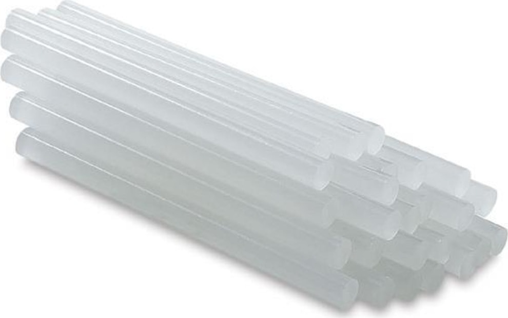 Enzelo İnce Tip Şeffaf Sıcak Silikon Mum Çubukları 1 Kg (80 Adet) – Hızlı Yapışma, Kokusuz ve Çevre Dostu Kullanım
