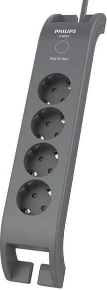 4-lü SPN3140A/62 900 Joules Akım Koruma Prizi GRİ
