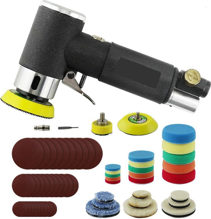 Havalı Zımpara Mini Pnömatik 1ın/2ın/3ın Taşlama Makinesi Seti Araba Parlatma Için Yüksek Hızlı Hava ile Çalışan Parlatıcı Hava Aracı (Yurt Dışından)