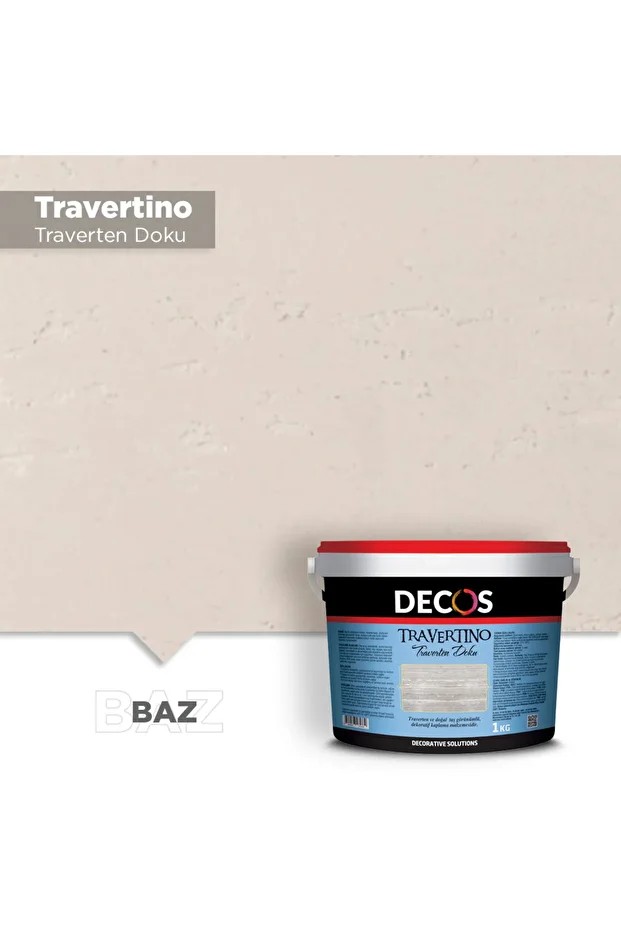Travertino 1,5 Kg - Traverten Dokulu Dekoratif Efekt Kaplama