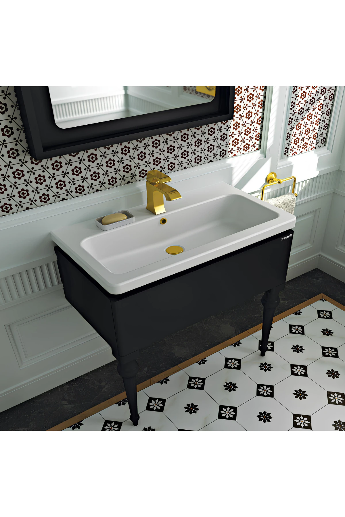 Avangart Altın Batarya Seti 3’Lü Banyo-Lavabo-Eviye