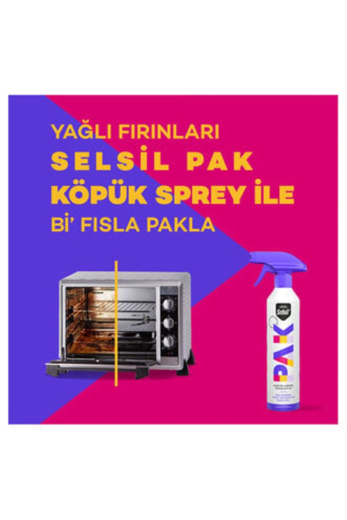 SELSİL selsilpak genel amaçlı mucizevi köpük temizleyici sprey