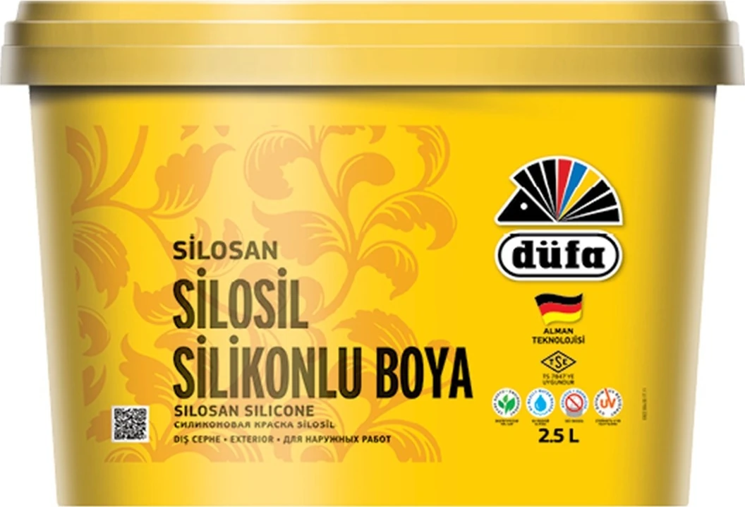 Dış Cephe Duvar Boyası Silosil Silikonlu 2.5 Lt Ege