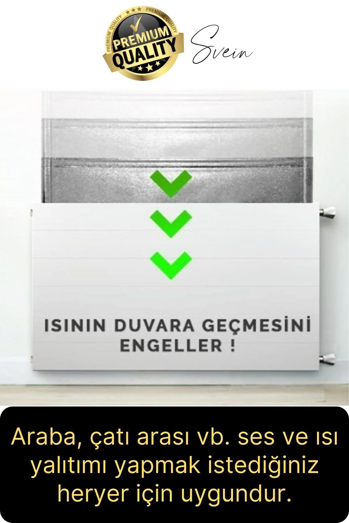 3 Adet Petek Arkası 1 Cm Isı Yalıtım Levhası Radyatör Izolasyon Kalorifer Ev Ofis Tasarruf Arkalığı