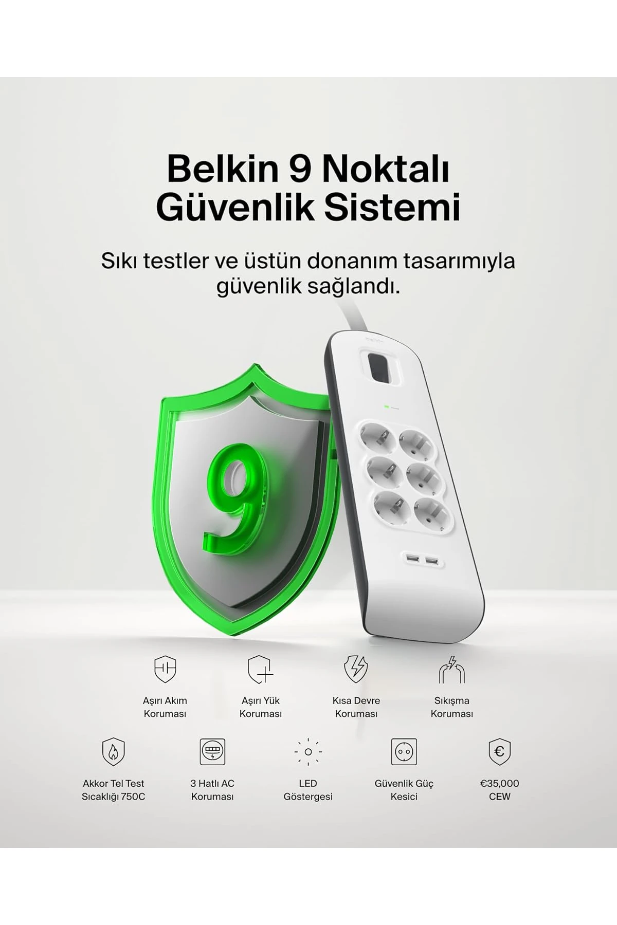 BSV604 2 METRE 6LI USBA AKIM KOR. PRIZ